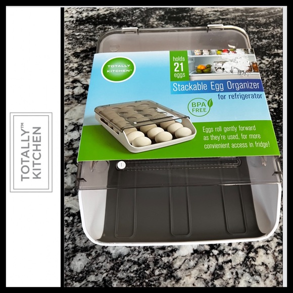 NWT Totally Kitchen BPA Free Stackable Egg Organizer - Picture 2 of 3